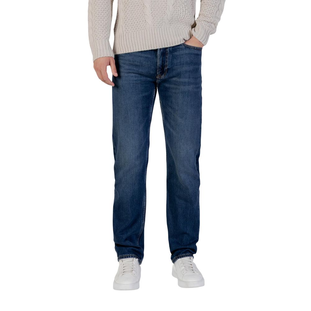 Calvin Klein Jeans Black Cotton Relaxed Fit Jeans