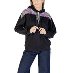 County of Milan Black Cotton Hoodie
