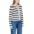 Morgan De Toi White Marabou Cardigan