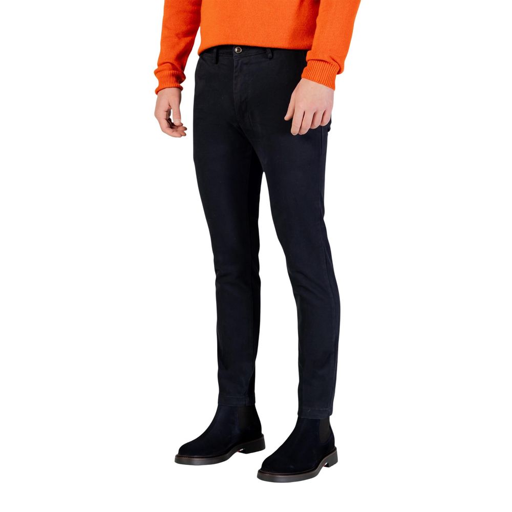 Borghese Blue Cotton Skinny Pants