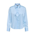 Jacqueline De Yong Blue Cotton Blouse