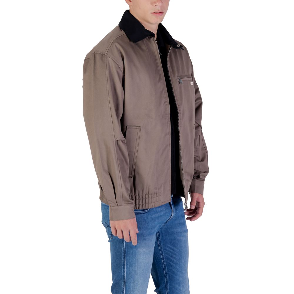Calvin Klein Jeans Brown Cotton Bomber