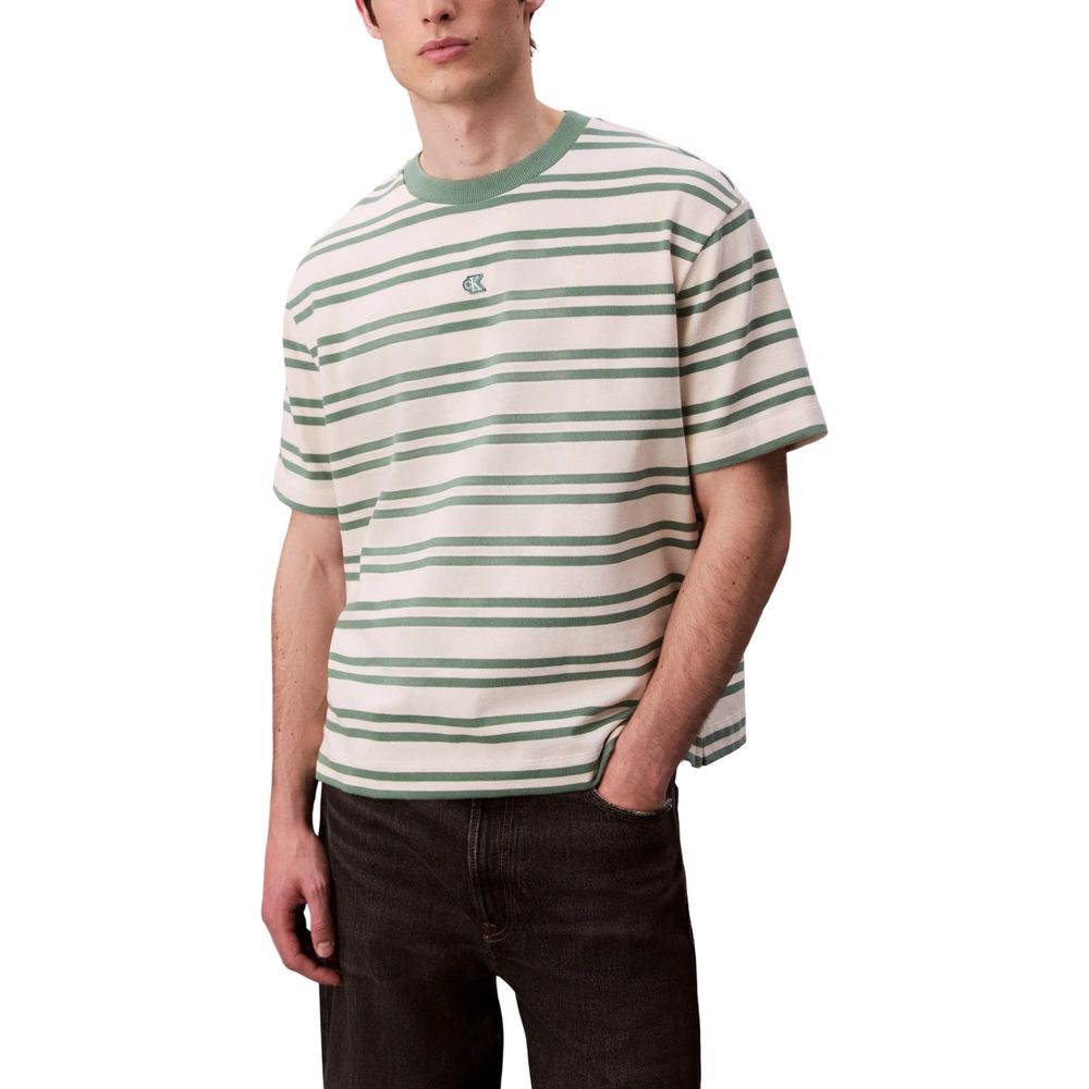 Calvin Klein Jeans White Cotton T-Shirt