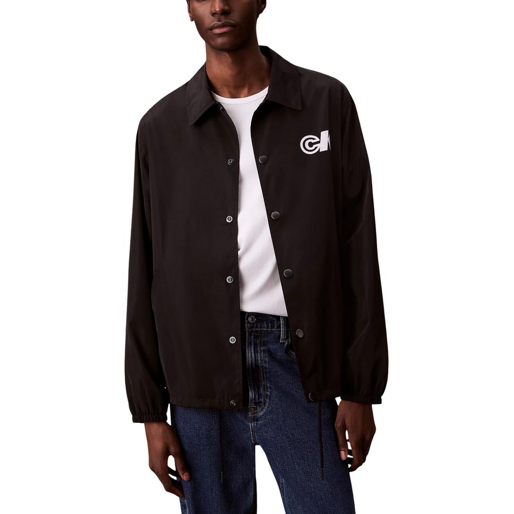 Calvin Klein Jeans Black Polyester Shell Jacket