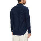 Tommy Hilfiger Blue Recycled Cotton Dress Shirt
