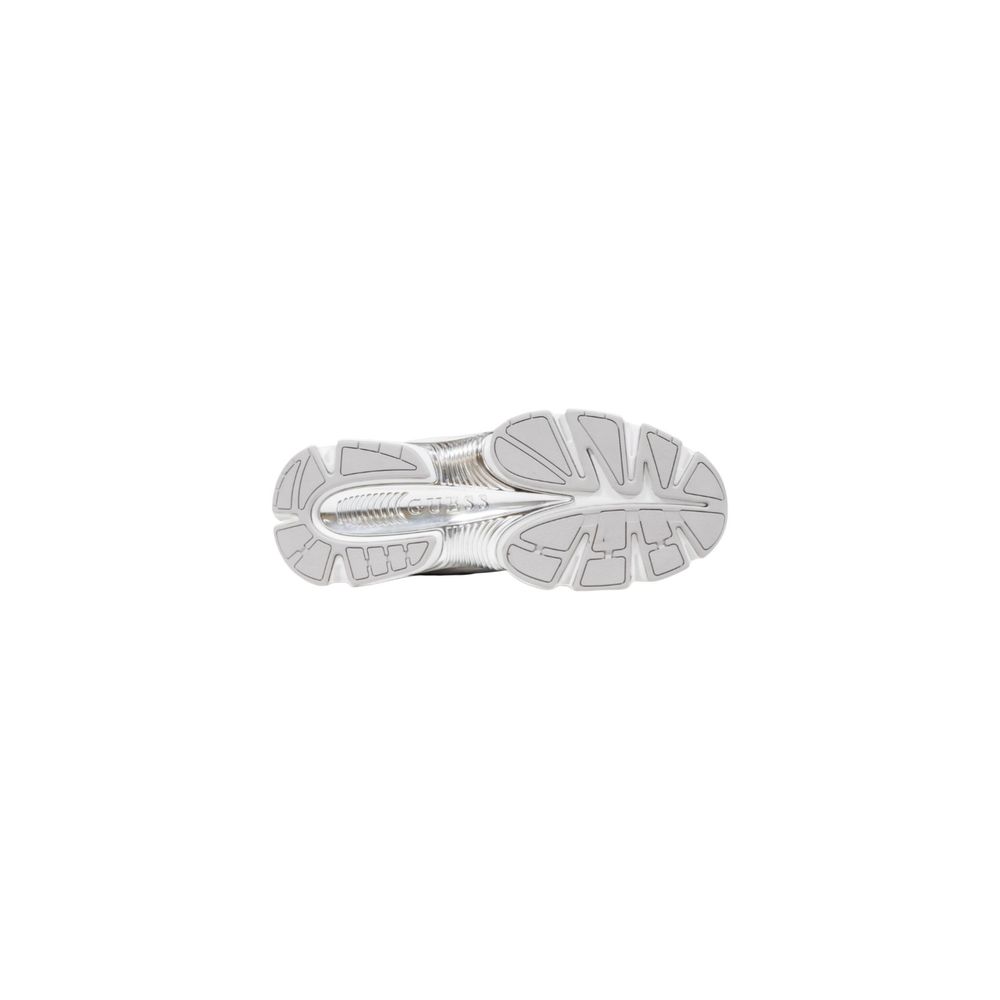 Guess White Polyester Chunky Sneakers
