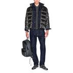 Armani Exchange Green Polyamide Coat
