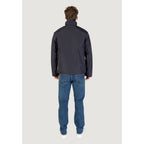 Armani Exchange Blue Polyester Full-Length Jacket