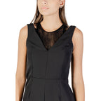 Rinascimento Black Polyester Jumpsuit