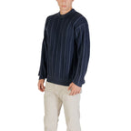 Hugo Boss Blue Cotton Sweatshirt