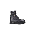 Cult Black Leather Lace-Up Boots