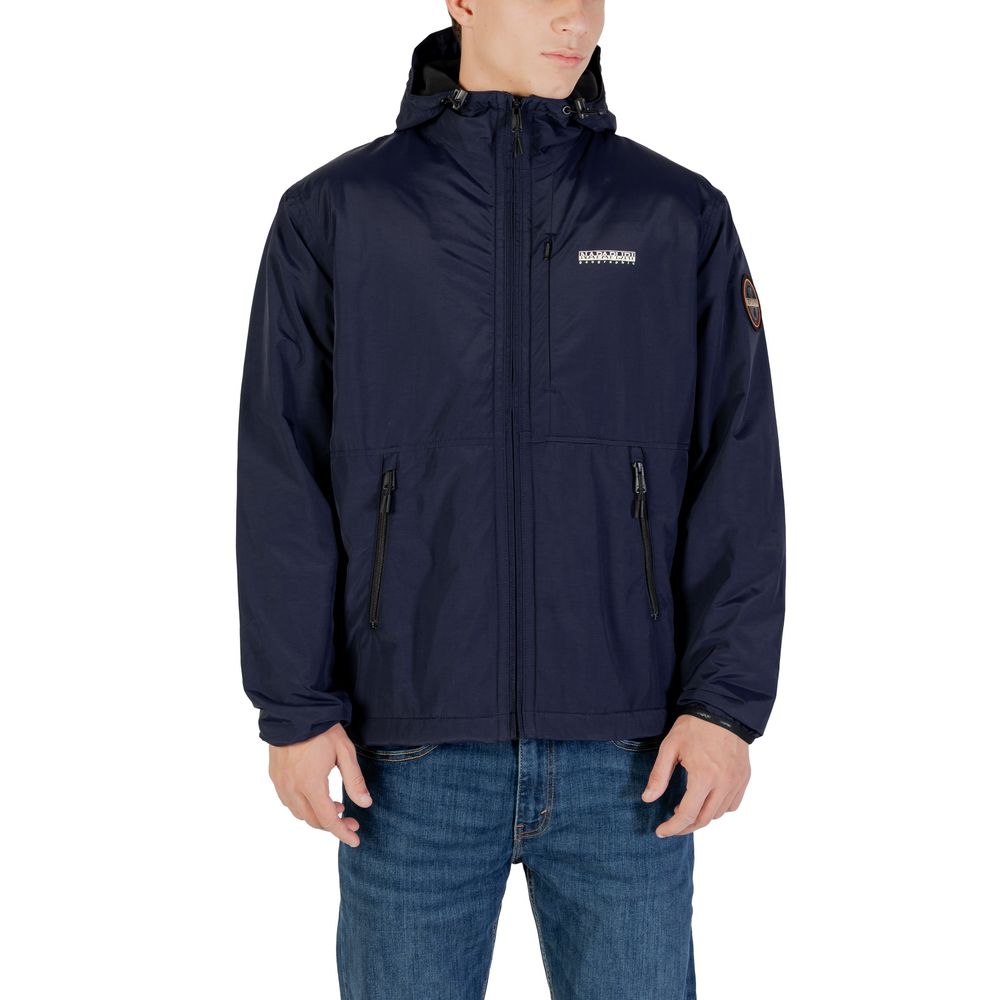 Napapijri Blue Polyamide Shell Jacket