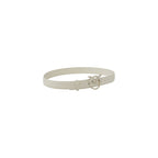 PINKO White Leather Regular Belt