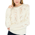 Liu Jo White Marabou Sweatshirt