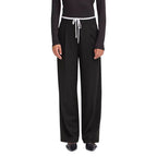 ICHI Black Polyester Pants