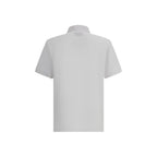 Ami Paris White Cotton Polo Shirt