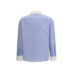 Tory Burch Blue Cotton Pattern Shirt