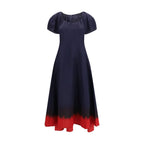 Tory Burch Blue Viscose Casual Dress
