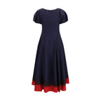 Tory Burch Blue Viscose Casual Dress