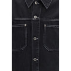Off-White Black Cotton Denim Jacket