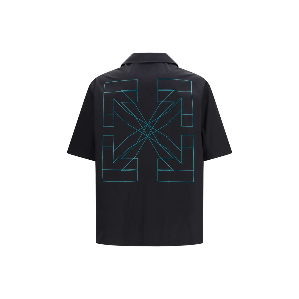 Off-White Black Cotton Shortsleeve Shirt
