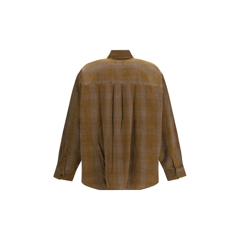 Our Legacy Brown Cotton Pattern Shirt