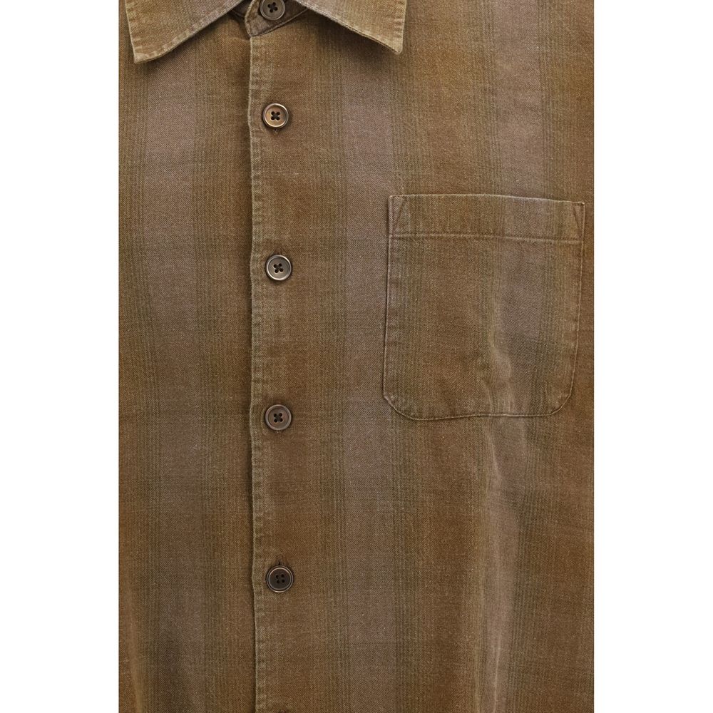Our Legacy Brown Cotton Pattern Shirt