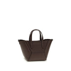 Brunello Cucinelli Bordeaux Calf Leather Bos Taurus Shoulder Bag