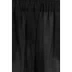 The Latest Black Lyocell Casual Pants