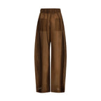 The Latest Brown Lyocell Casual Pants