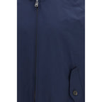 Baracuta Blue Polyester Biker Jacket