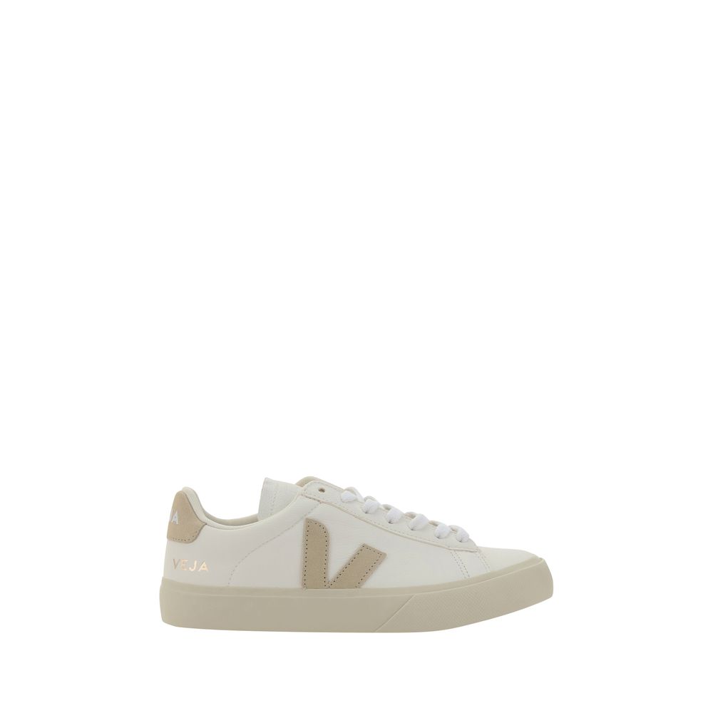 Veja White Calf Leather Bos Taurus Low Top Sneakers