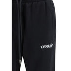 Off-White Black Cotton Joggers (Workout Pants)