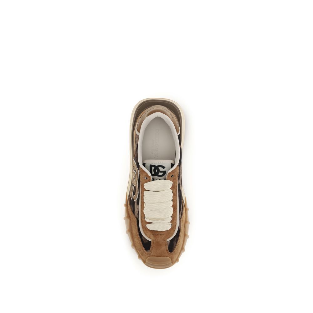 Dolce & Gabbana Multicolor Polyamide Athletic Sneakers
