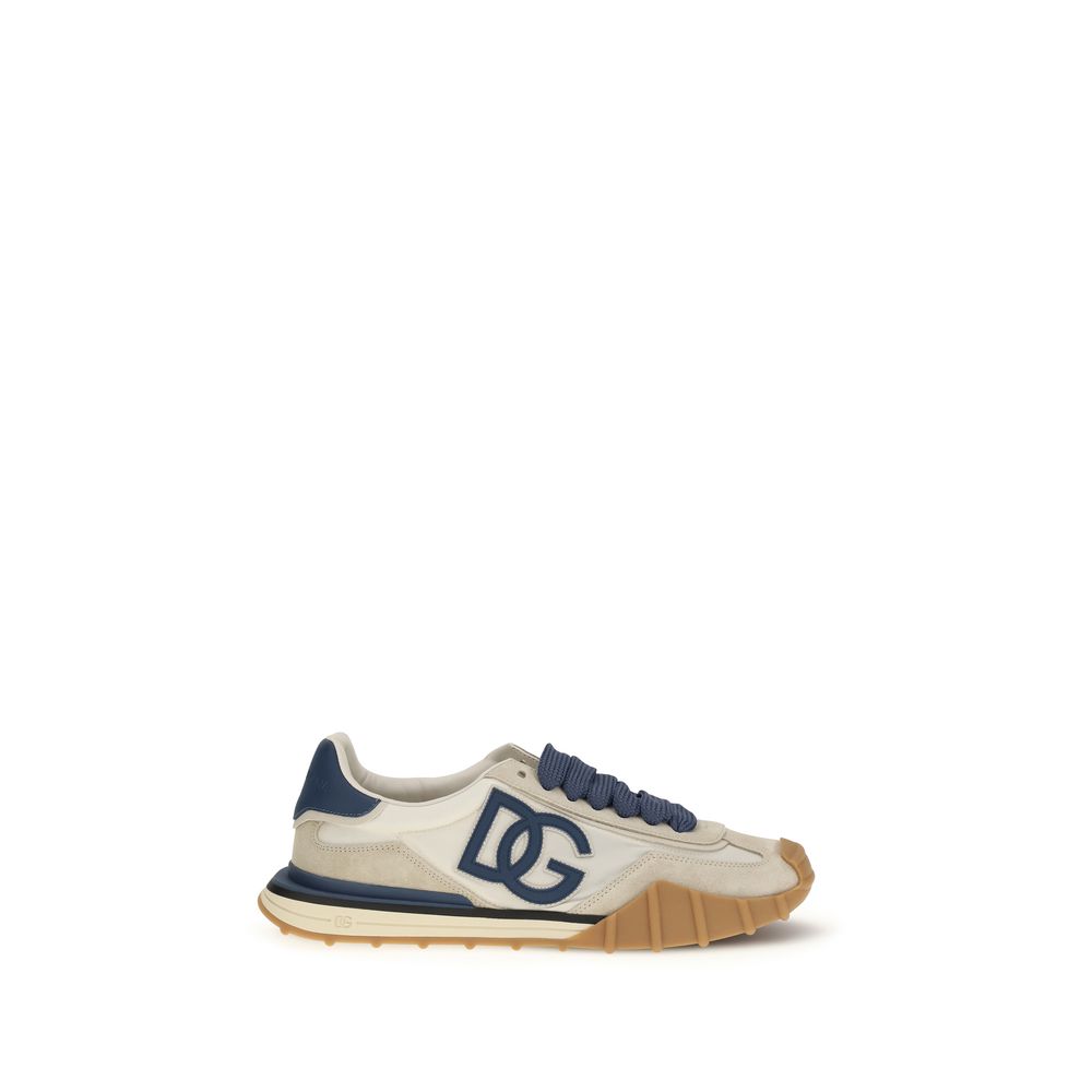 Dolce & Gabbana Multicolor Calf Leather Bos Taurus Athletic Sneakers