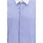 Tom Ford Blue Cotton Pattern Shirt