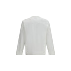 LAMINAR White Cotton Long Sleeve T-Shirt