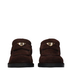 Prada Brown Leather Slip-On Loafers