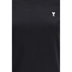 Ami Paris Black Cotton T-Shirt