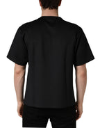 Dolce & Gabbana Black Have Fun Embellished Crew Neck T-shirt