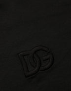 Dolce & Gabbana Black Cotton Short Sleeves Crew Neck  T-shirt