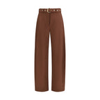 PINKO Brown Viscose Casual Pants