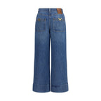 Valentino Blue Cotton Jeans Denim