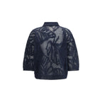 Brunello Cucinelli Blue Linen Polo Shirt