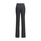 Tom Ford Black Fleece Wool Dress Pants