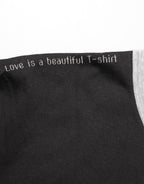 Dolce & Gabbana Black Two Tone DG Logo Print Cotton  T-shirt