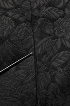 Dolce & Gabbana Black Floral Brocade Sheath Knee Length Dress