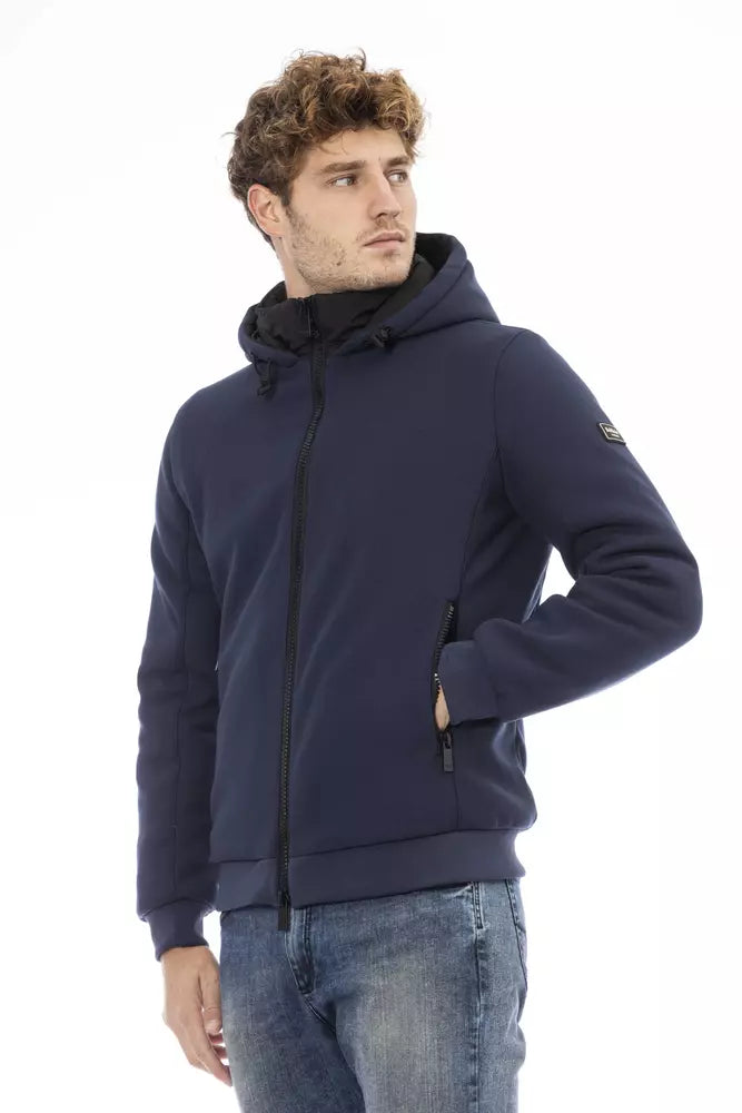 Baldinini Trend Blue Polyester Bomber
