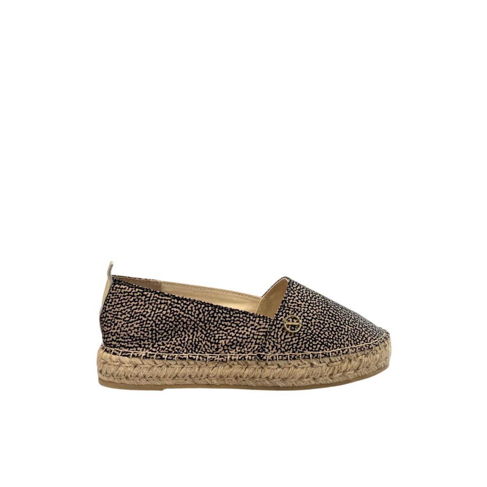 Borbonese Beige Textile Women Platform Sandal
