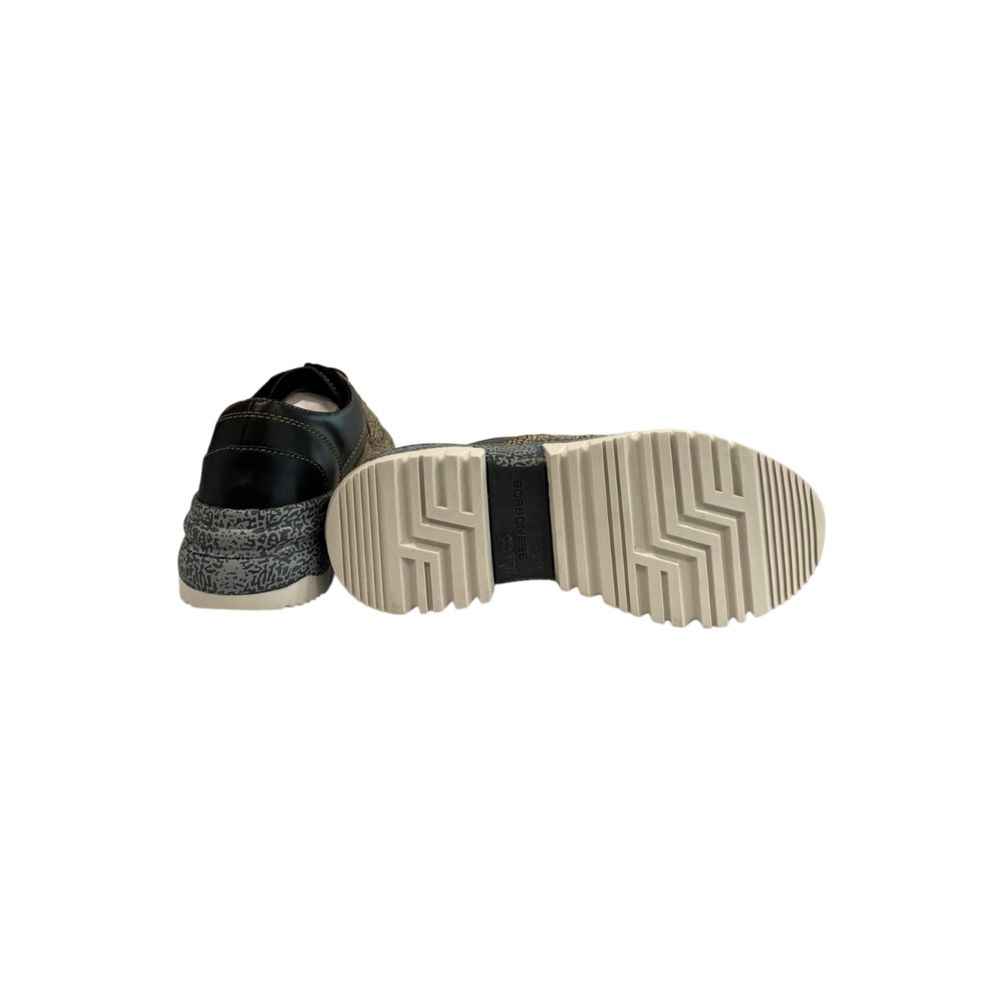 Borbonese Beige Leather Women Sneaker
